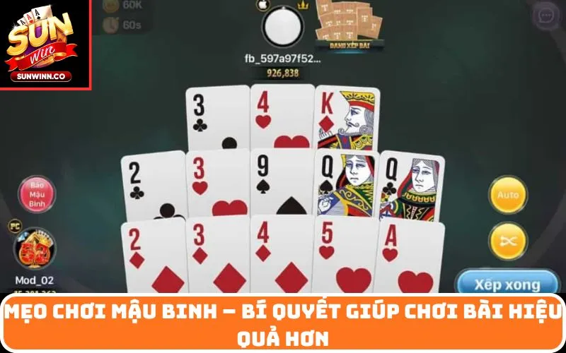 Mẹo chơi mậu binh – Bí quyết giúp chơi bài hiệu quả hơn